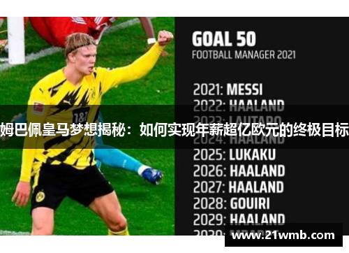 姆巴佩皇马梦想揭秘：如何实现年薪超亿欧元的终极目标
